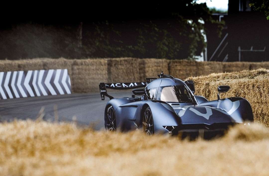 professional shot of racecar