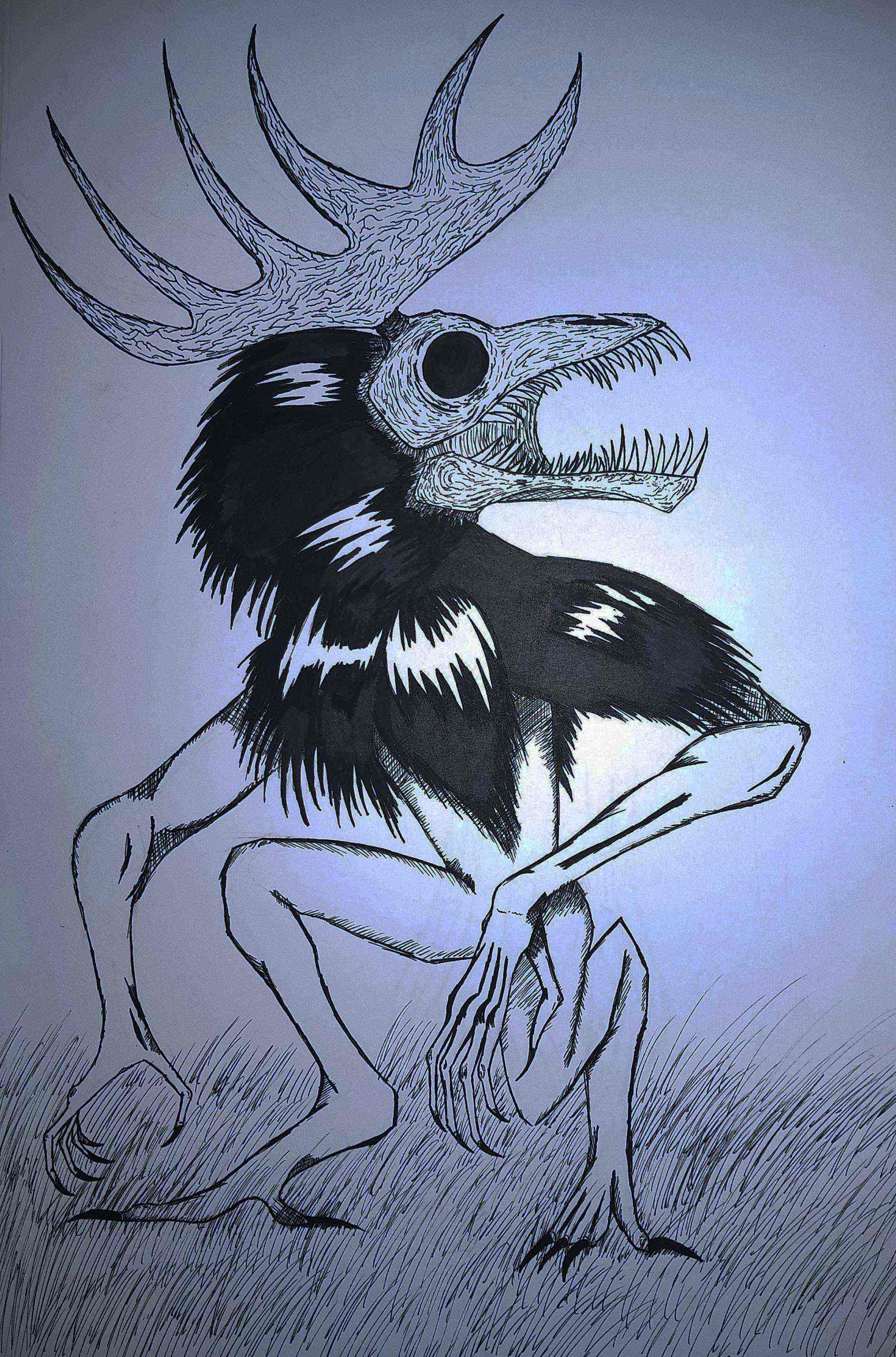 horror illustration by Fill the Kiwi