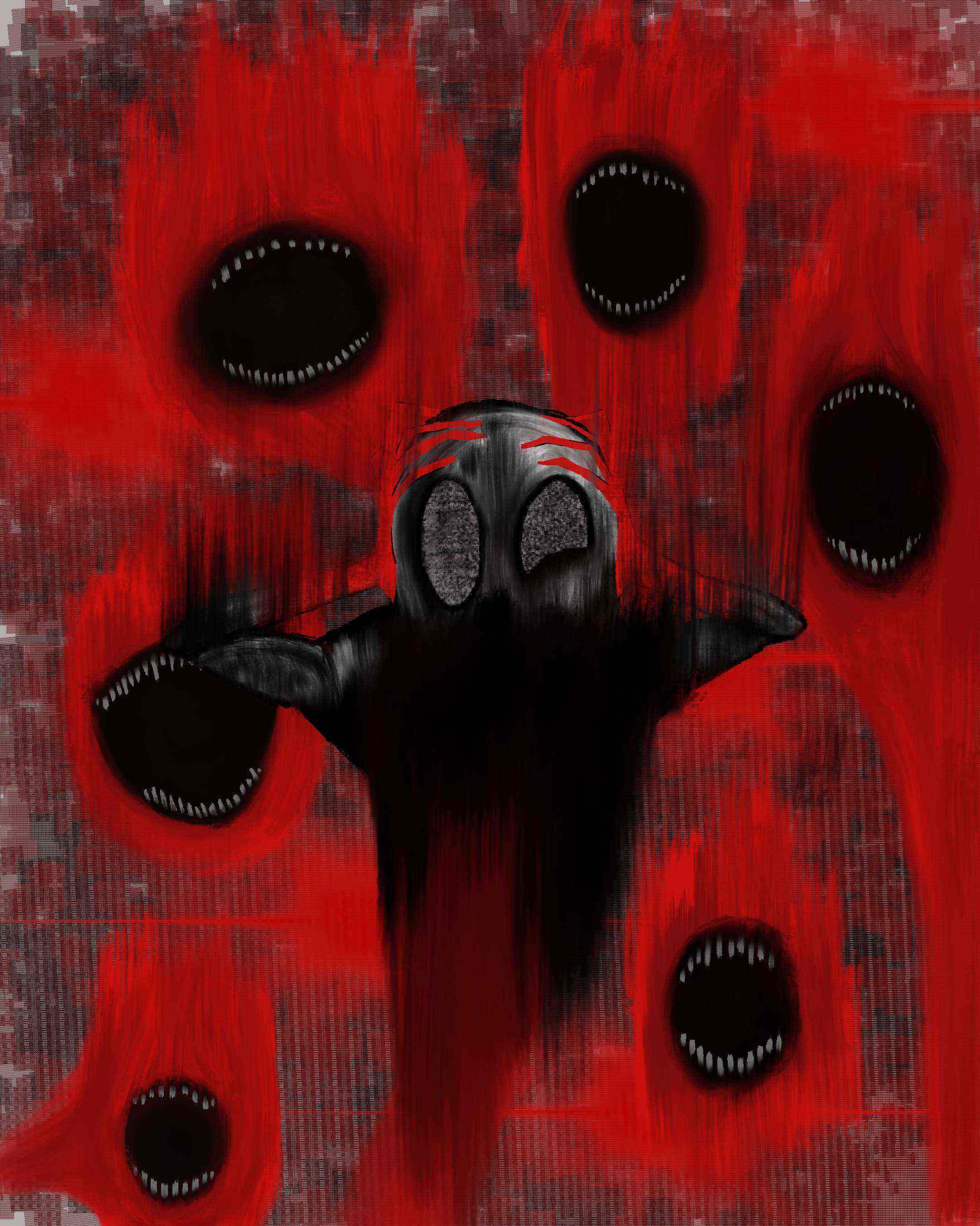 horror illustration by Fill the Kiwi