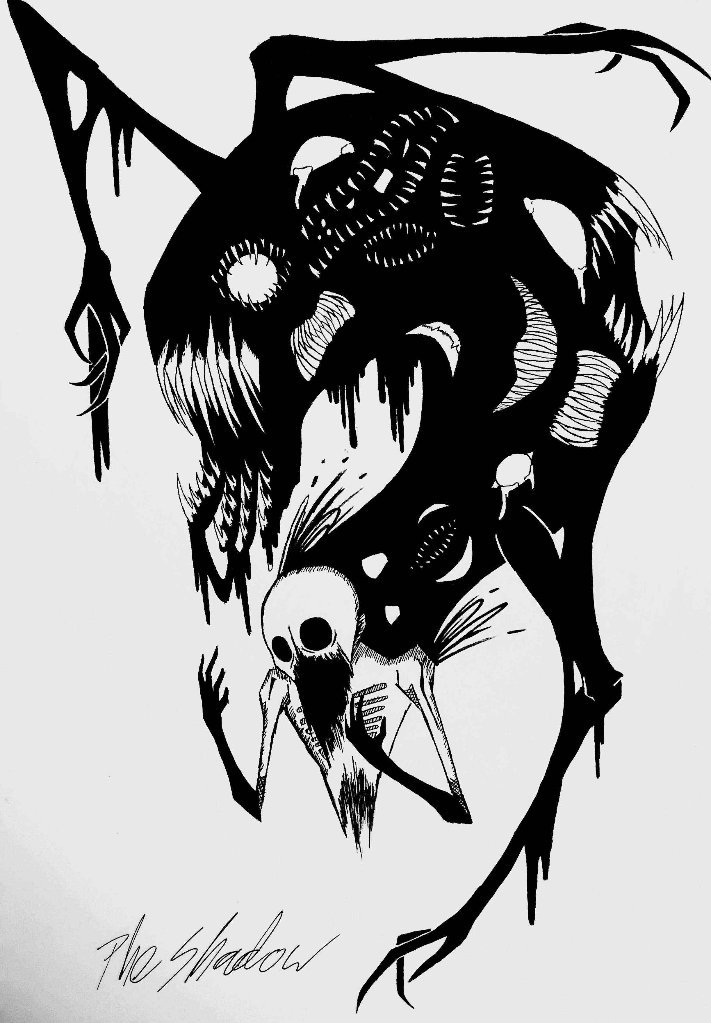 horror illustration by Fill the Kiwi