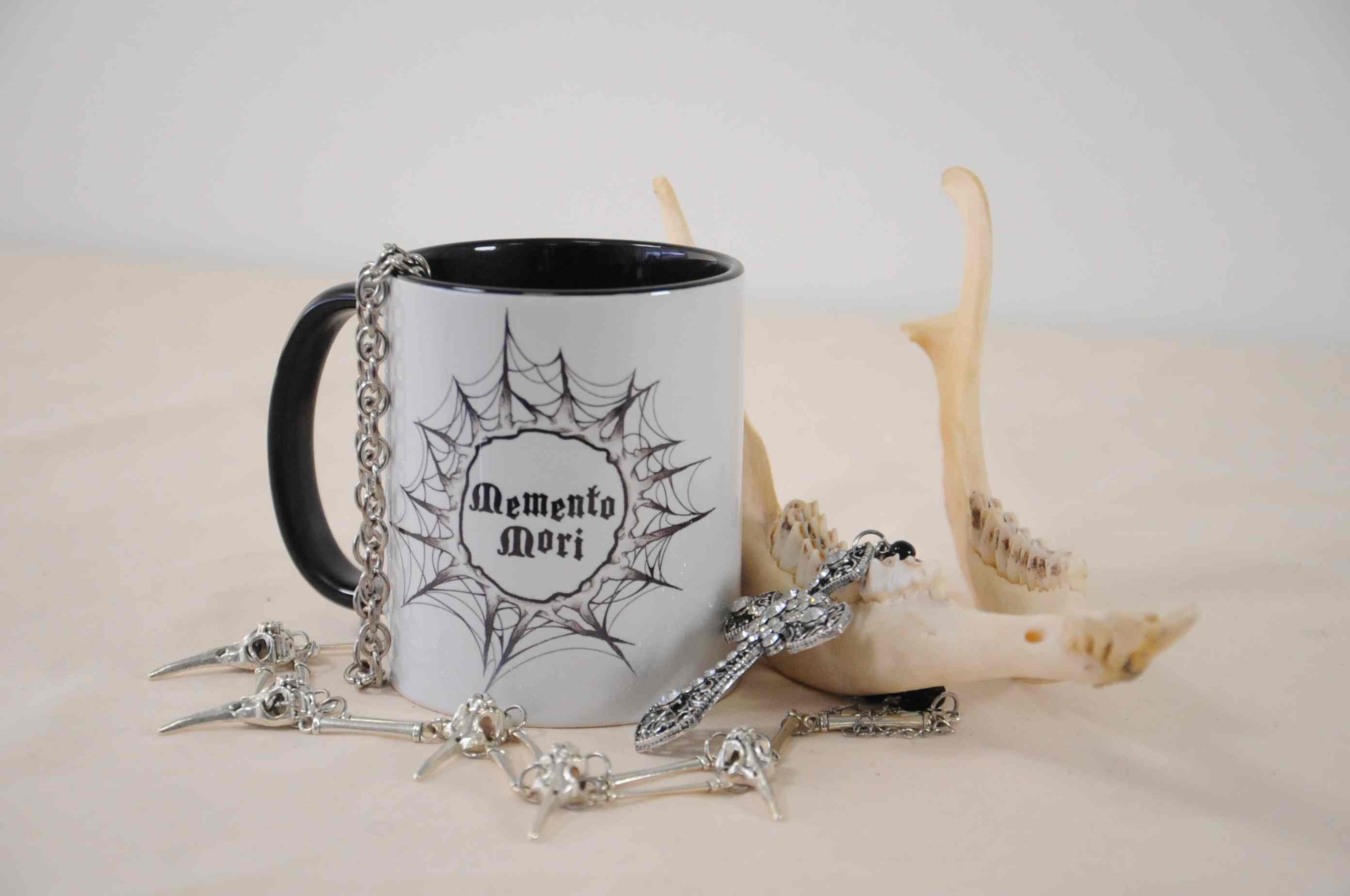 momento mori printed mug
