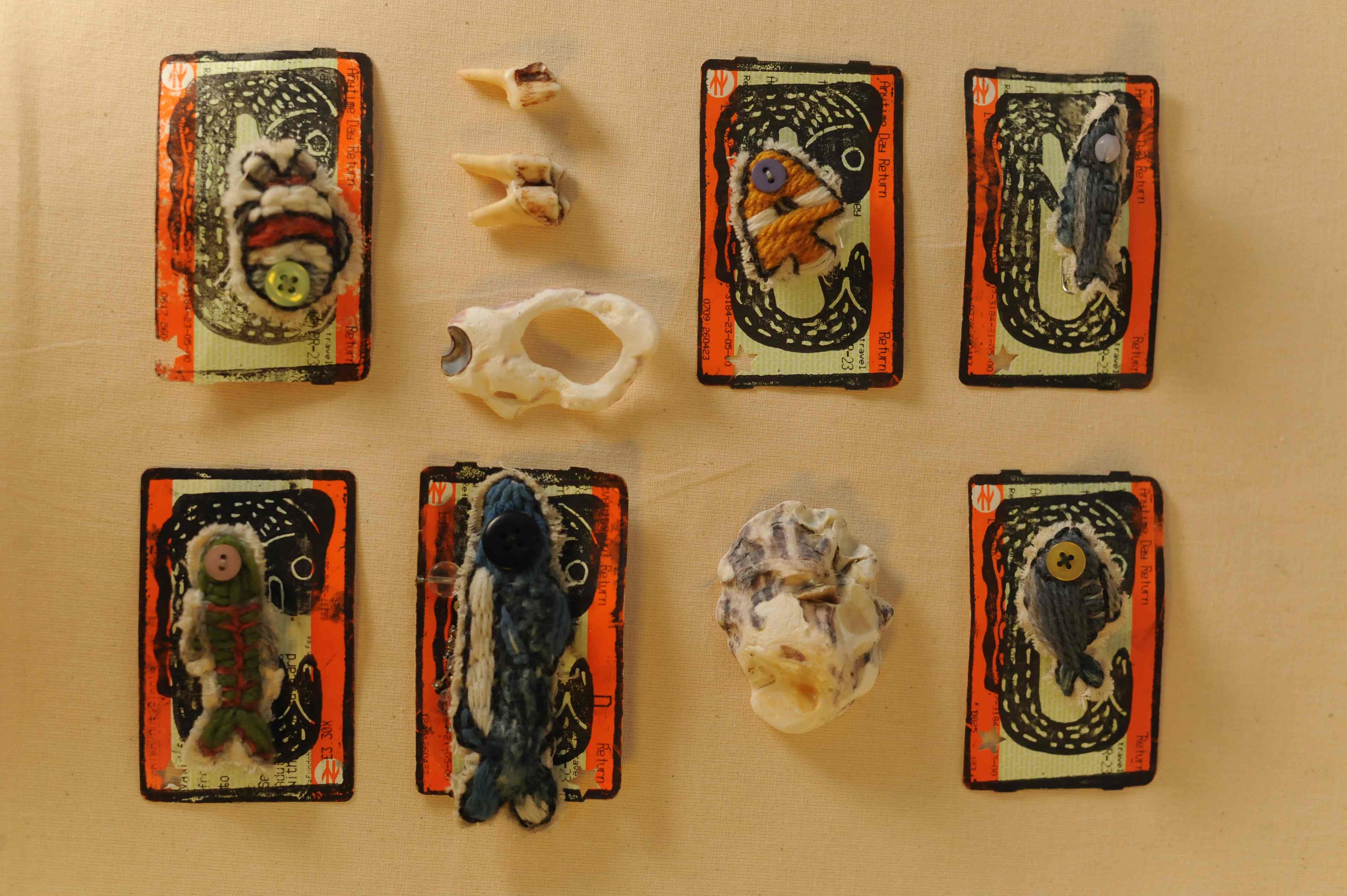 fish embroidery pinbadges